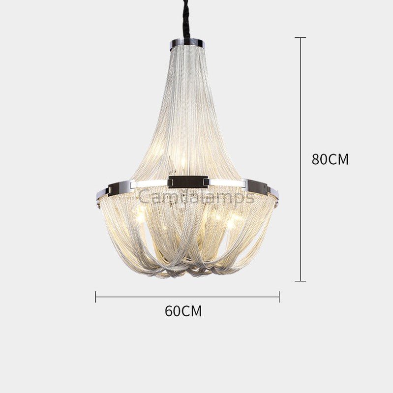 Eldorado Luxury Aluminum Chain Tassel Chandelier - Camilalamps - CA - A - 001