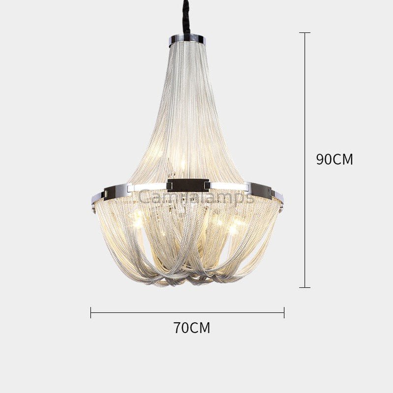 Eldorado Luxury Aluminum Chain Tassel Chandelier - Camilalamps - CA - A - 002