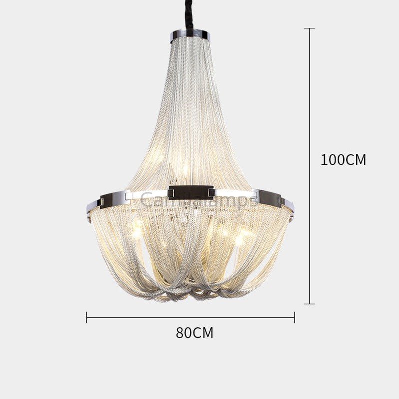 Eldorado Luxury Aluminum Chain Tassel Chandelier - Camilalamps - CA - A - 003