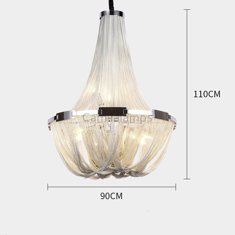 Eldorado Luxury Aluminum Chain Tassel Chandelier - Camilalamps - CA - A - 004
