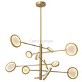 Domani Modern Brass Chandelier - (Antique Brass Finish | Alabaster) - Eichholtz - Camilalamps - Doman - 985 - 1