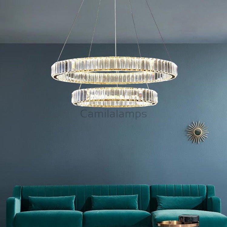 Doro Crystal Round Chandelier - Camilalamps - CA - A - 429