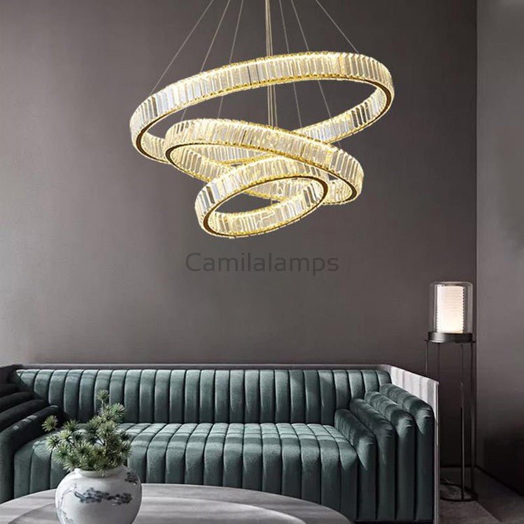 Doro Crystal Round Chandelier - Camilalamps - CA - A - 439