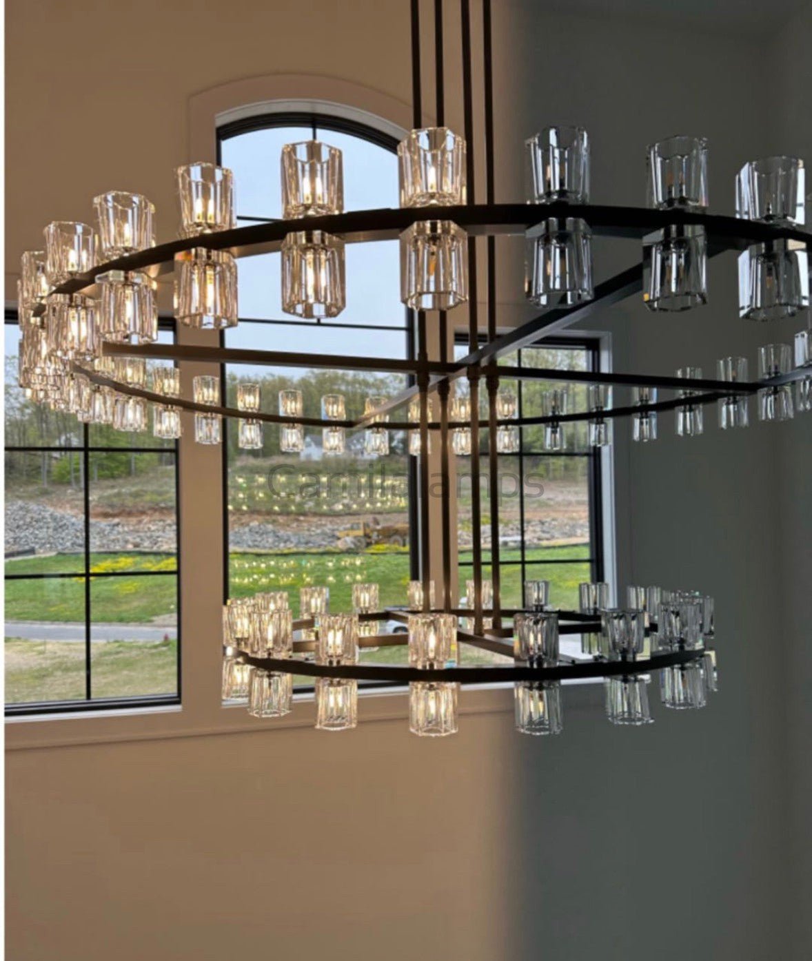 Arcachon Crystal 2 - Tier Round Chandelier 60“ - Camilalamps - CA - CH1022T60 - 1