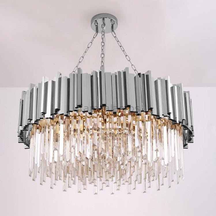 Elian Round Crystal Chandelier - Camilalamps - CA - A - 694