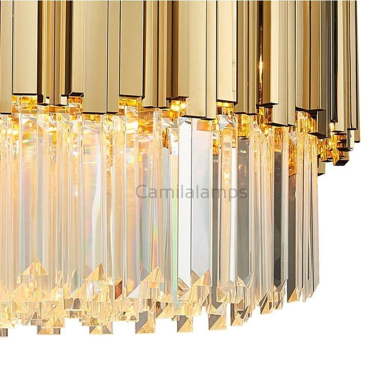 Elian Round Crystal Chandelier - Camilalamps - CA - A - 695