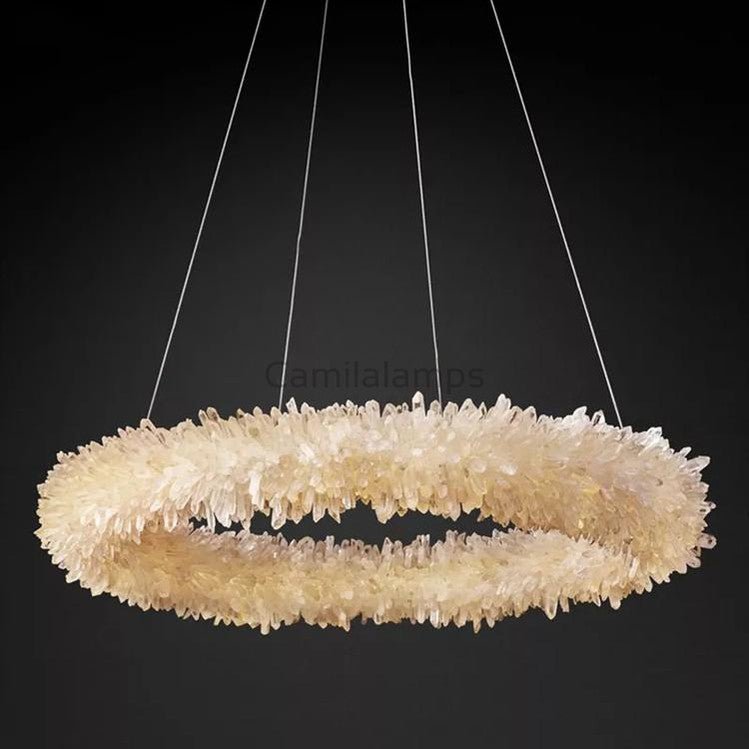 Edeline Crystal Halo Chandelier - Camilalamps - CA - M - 85