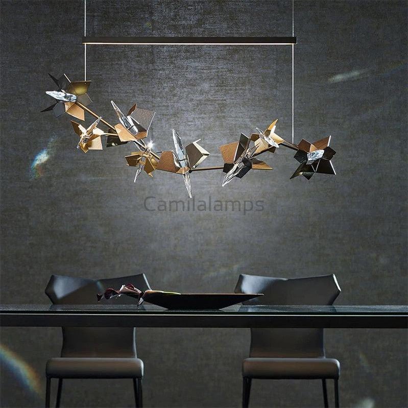 Elva Art Deco Crystal Chandelier - Camilalamps - ILM0391