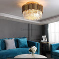 Kiera Flush Mount Crystal Chandelier - Camilalamps - CAM1735
