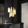 Alabaster Modern Cylindrical Round Chandelier 79
