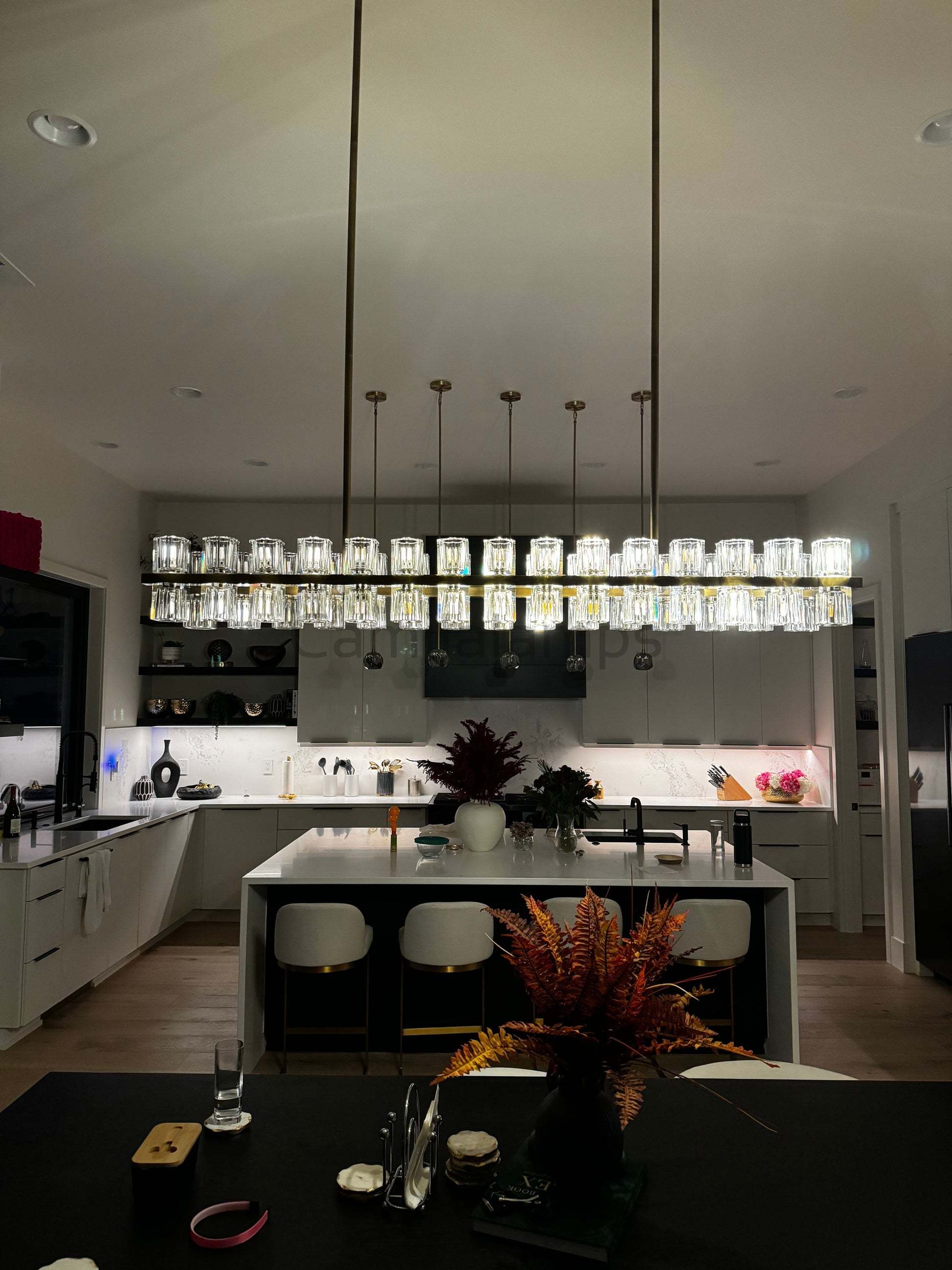 Arcachon Crystal Rectangular Chandelier48" 54" 72" - Camilalamps - CA - CH10254 - 2