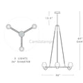 Favola 3 Light Chandelier - Camilalamps - CA - FA2023 - C1318