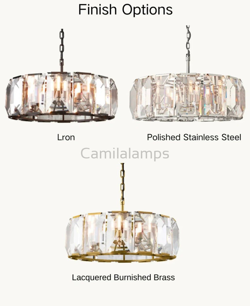 Harlow Multicurve Crystal Round Chandelier - Camilalamps - CA0209