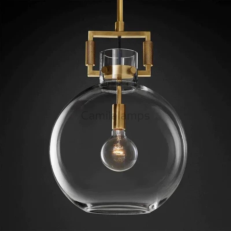 Holow Ball Glass Pendant 10″ 14″ 18″ - Camilalamps - CAA - 10006A5