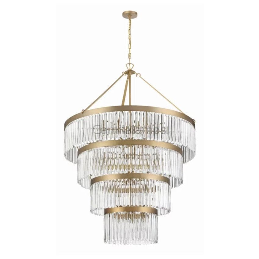 Grant 4 - Tier Round Chandelier 40" - Camilalamps - CA - JR - 03