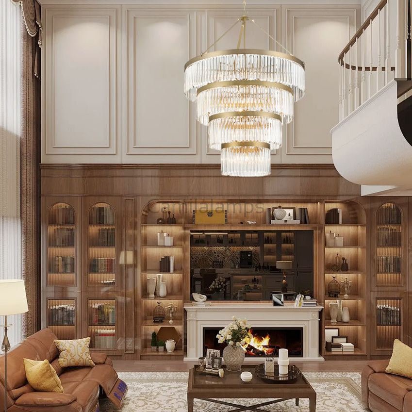 Grant 4 - Tier Round Chandelier 40" - Camilalamps - CA - JR - 04