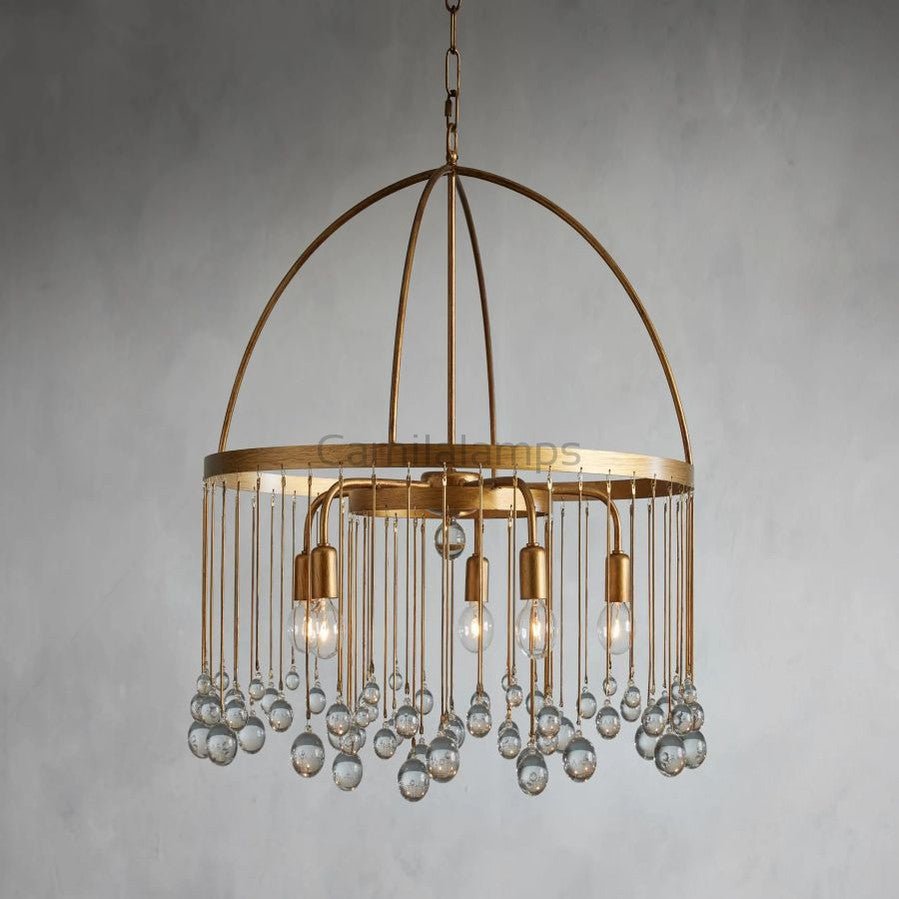Gael Round Chandelier - Camilalamps - CA - GF - 24