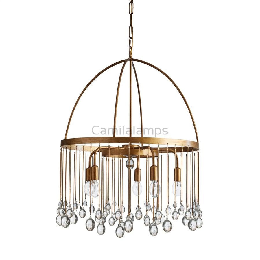 Gael Round Chandelier - Camilalamps - CA - GF - 16
