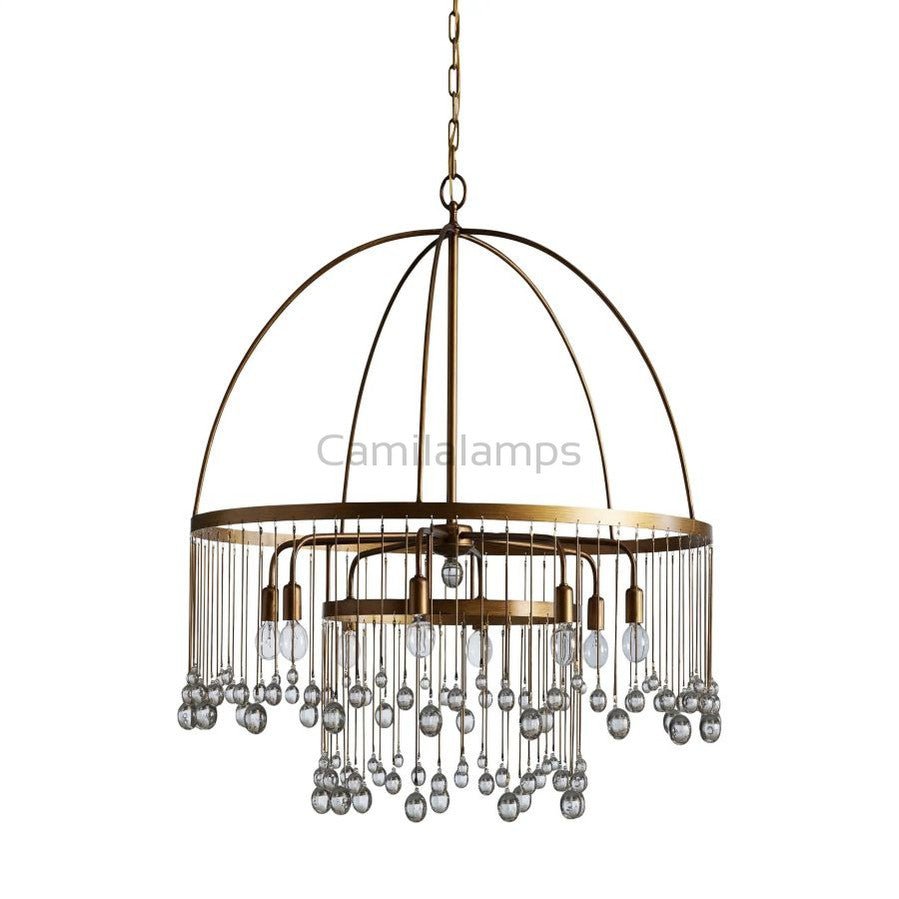 Gael Round Chandelier - Camilalamps - CA - GF - 17