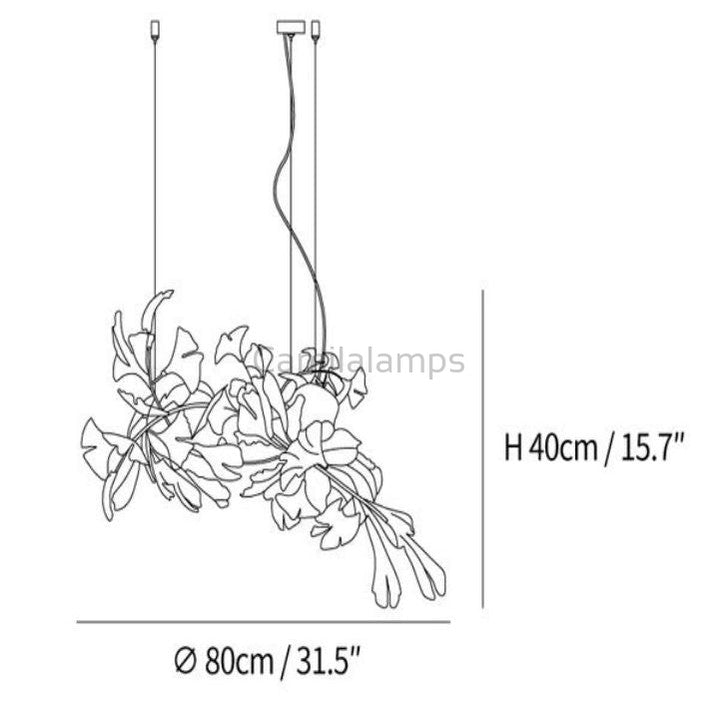 Ginkgo Modern Chandelier Style I - Camilalamps - CAM - GI - L082