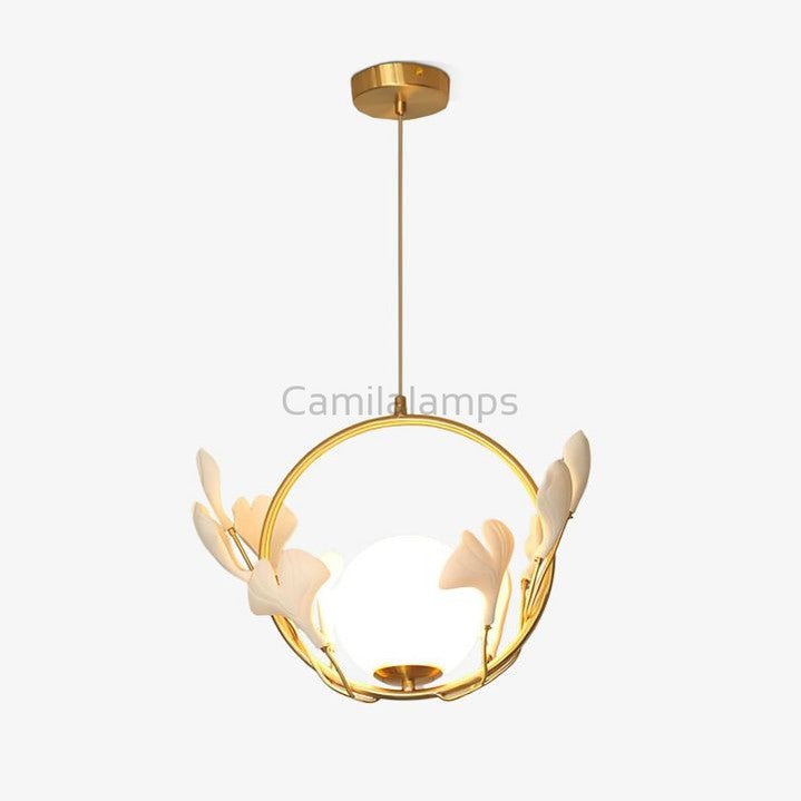 Natha Ceramic Ginkgo Kitchen Island Pendant Light - Camilalamps - CAM - 5052