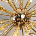 Golden Faceted Crystal Petal Dandelion Pendant Light - Camilalamps - CAA - 10006A2