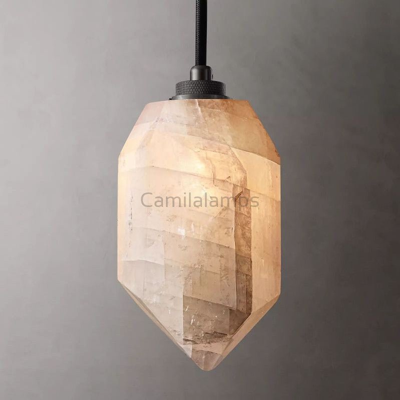 Harlow Calcite Pendant - Camilalamps - CA - 188