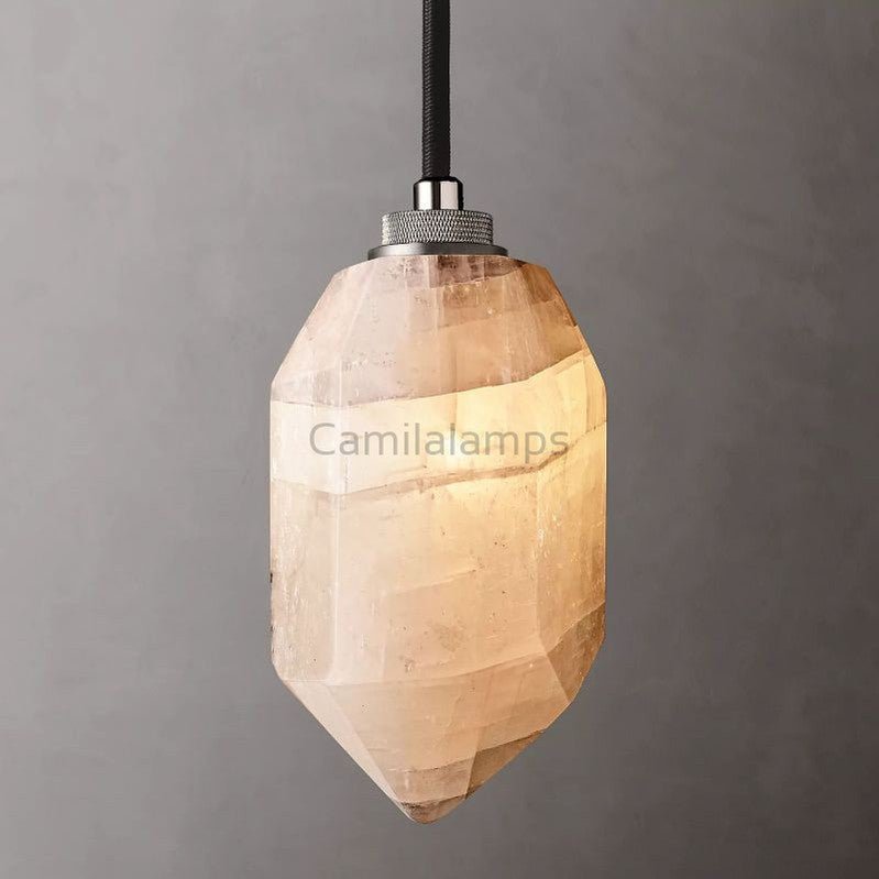 Harlow Calcite Pendant - Camilalamps - CA - 188
