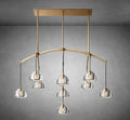 Hemispheae Modern Glass Linear Chandelier 54'' 72'' - Camilalamps - CA - DL1227 - 1
