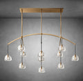 Hemispheae Modern Glass Linear Chandelier 54'' 72'' - Camilalamps - CA - DL1227 - 4