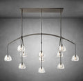 Hemispheae Modern Glass Linear Chandelier 54'' 72'' - Camilalamps - CA - DL1227 - 5