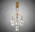 Hemispheae Modern Glass Linear Chandelier 54'' 72'' - Camilalamps - CA - DL1227 - 6