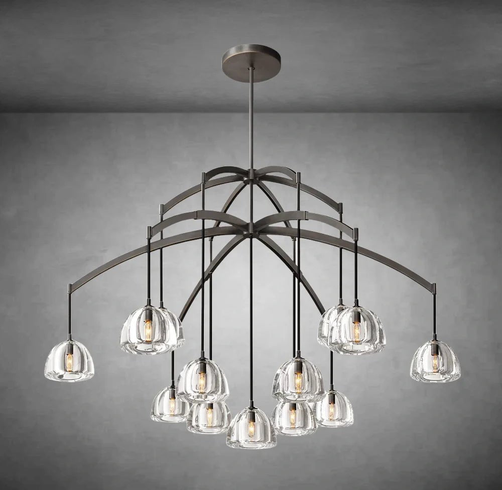 Hemispheae Modern Crystal Chandelier 36", 48", 60" - Camilalamps - CAM1652