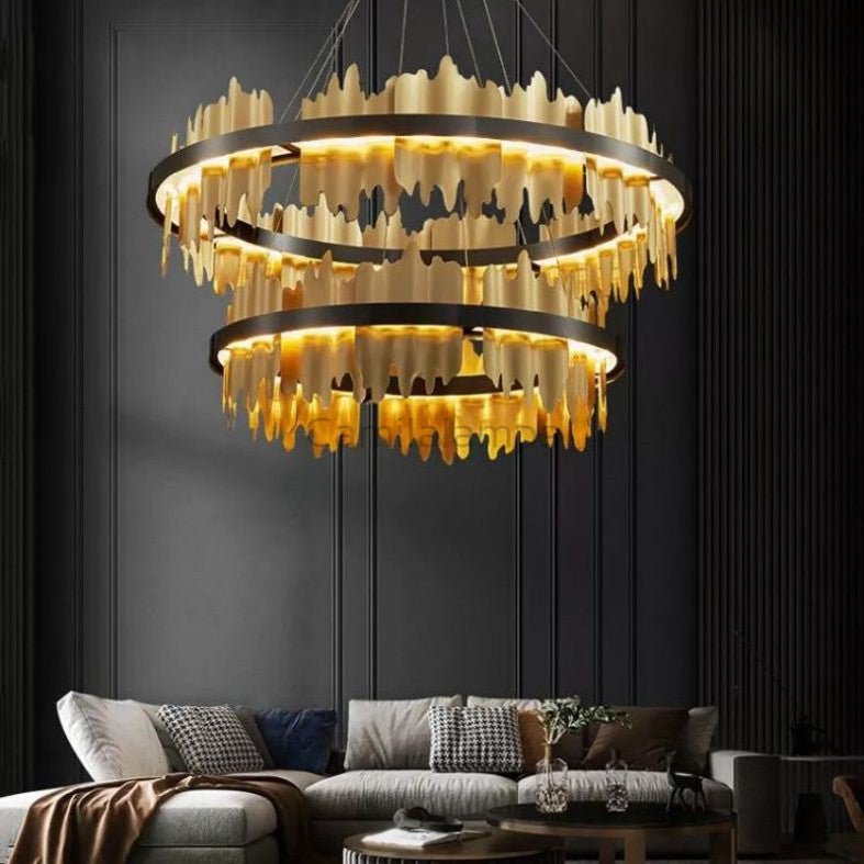 Lior 2 - Tier Modern Round Chandelier - Camilalamps - CAM - HI002