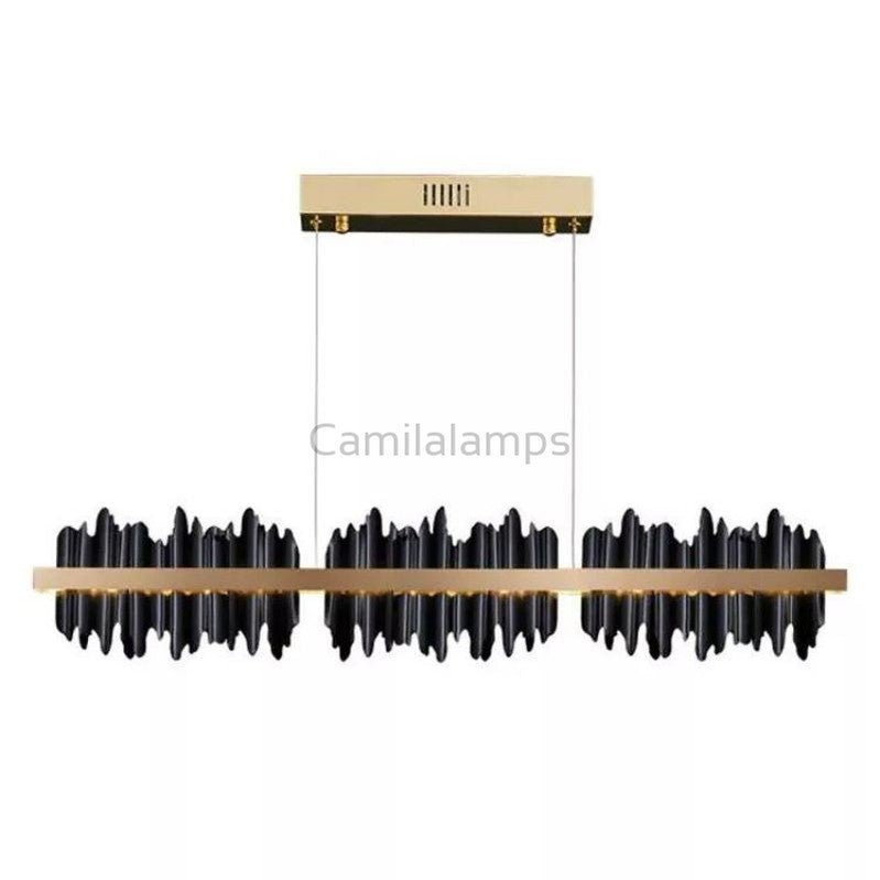 Lior Modern Sculpture Linear Chandelier - Camilalamps - CAM - HI007