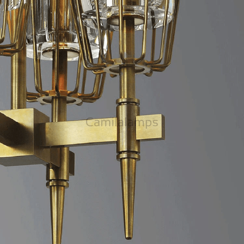 Howar Modern Glass Linear/ Round Chandelier For Dining Room - Camilalamps - CA - 0088