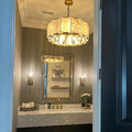 Harlow Calcite Round Chandelier - Camilalamps - QWE - 90
