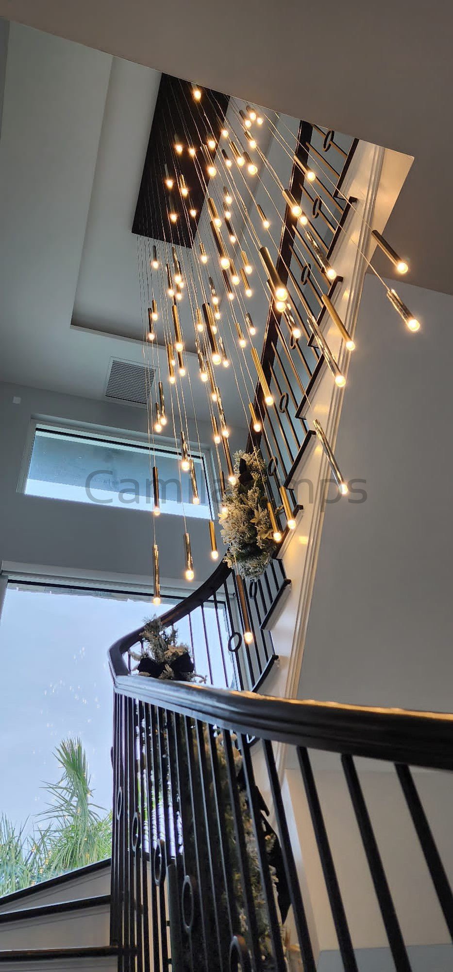 Bellini Rectangular Tubular Pendant Light Chandelier - Camilalamps - STPL3222 - RC - 28