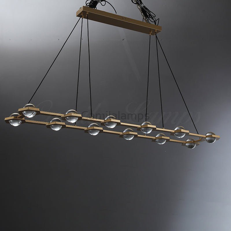 Eclatamt Planet Rectangular Chandelier 54", 72" - Camilalamps - CAM1445
