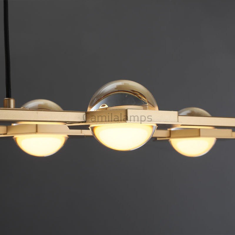 Eclatamt Planet Rectangular Chandelier 54", 72" - Camilalamps - CAM1446