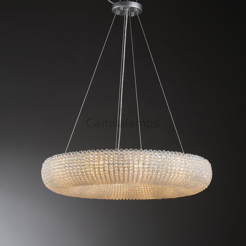 Halos Round Chandelier 45" 72'' - Camilalamps - CA - JT - HALORC - 45C