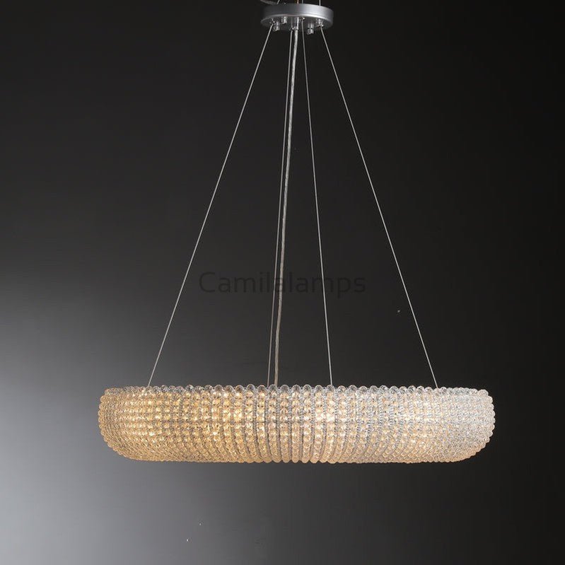 Halos Round Chandelier 45" 72'' - Camilalamps - CA - JT - HALORC - 45C