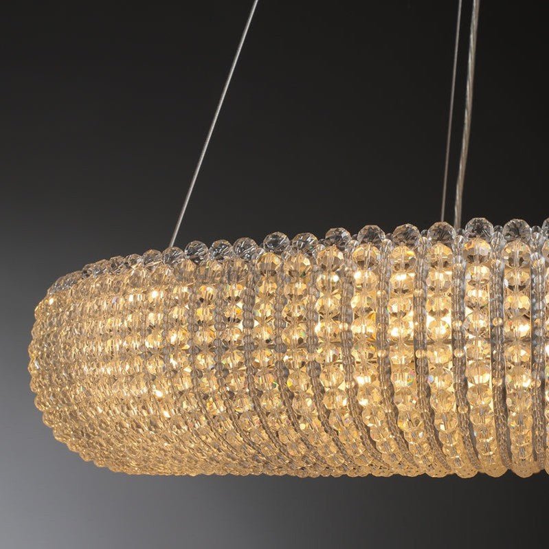 Halos Round Chandelier 45" 72'' - Camilalamps - CA - JT - HALORC - 45C