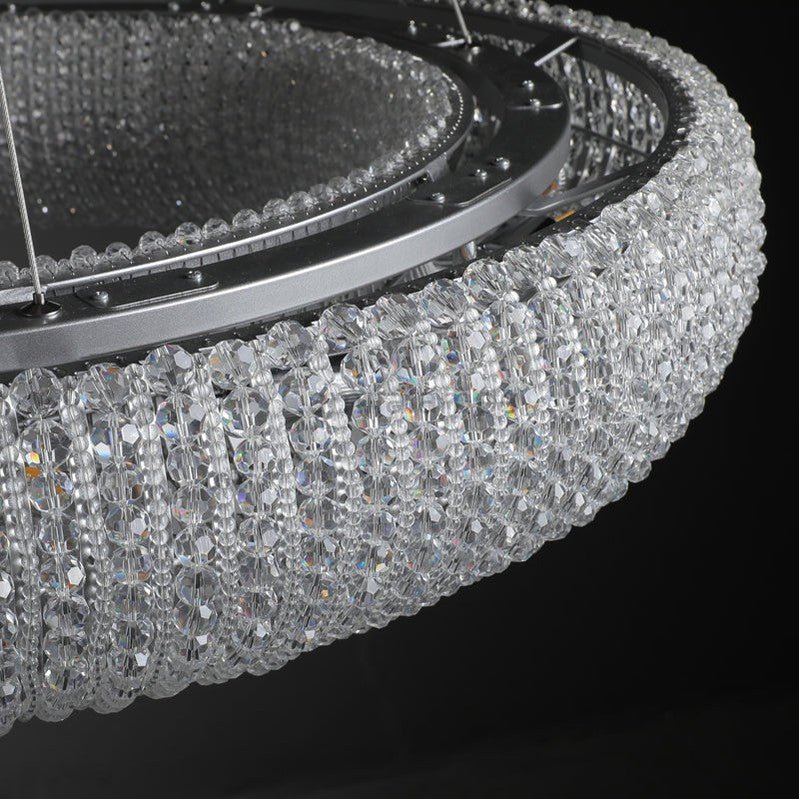 Halos Round Chandelier 45" 72'' - Camilalamps - CA - JT - HALORC - 45C