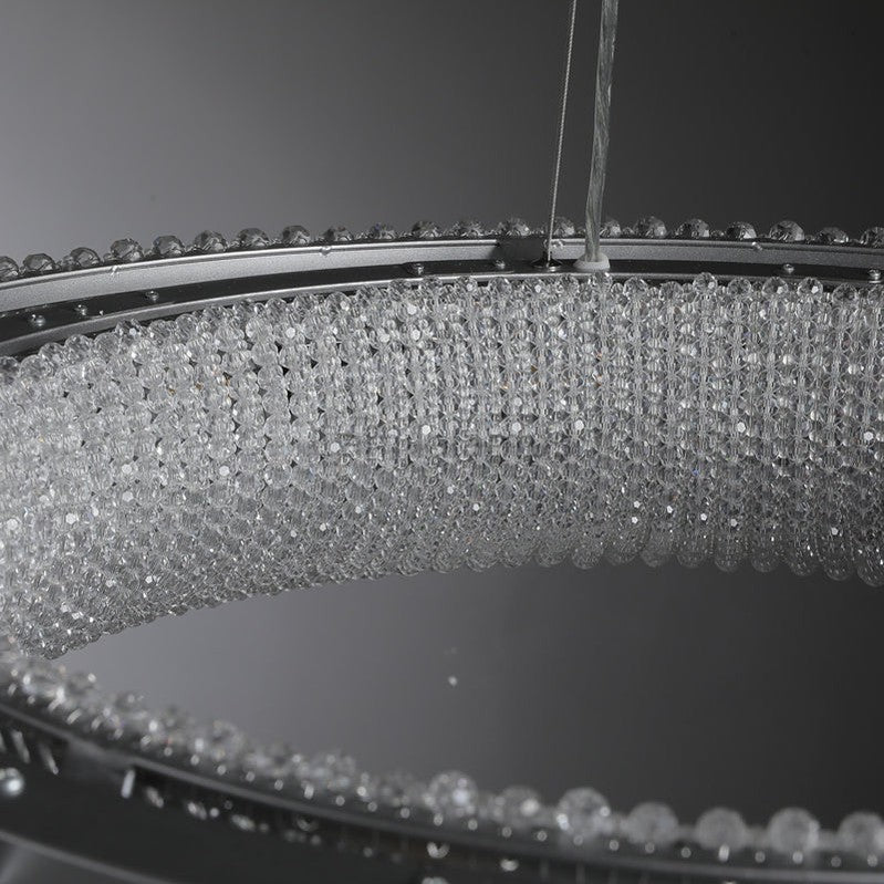 Halos Round Chandelier 45" 72'' - Camilalamps - CA - JT - HALORC - 45C