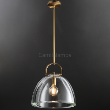 Fulcram Modern Dome Crystal Pendant Light