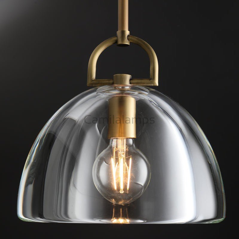 Fulcram Modern Dome Crystal Pendant Light - Camilalamps - CAM1465