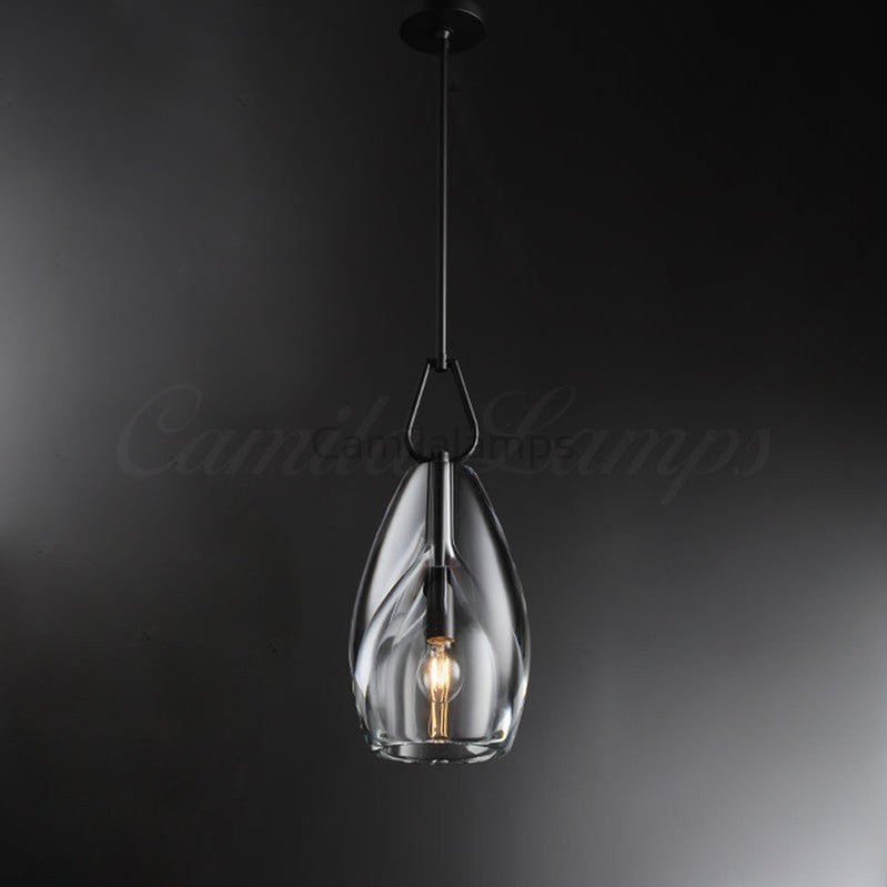 Fulcram Modern Flute Crystal Pendant Light - Camilalamps - CAM1476