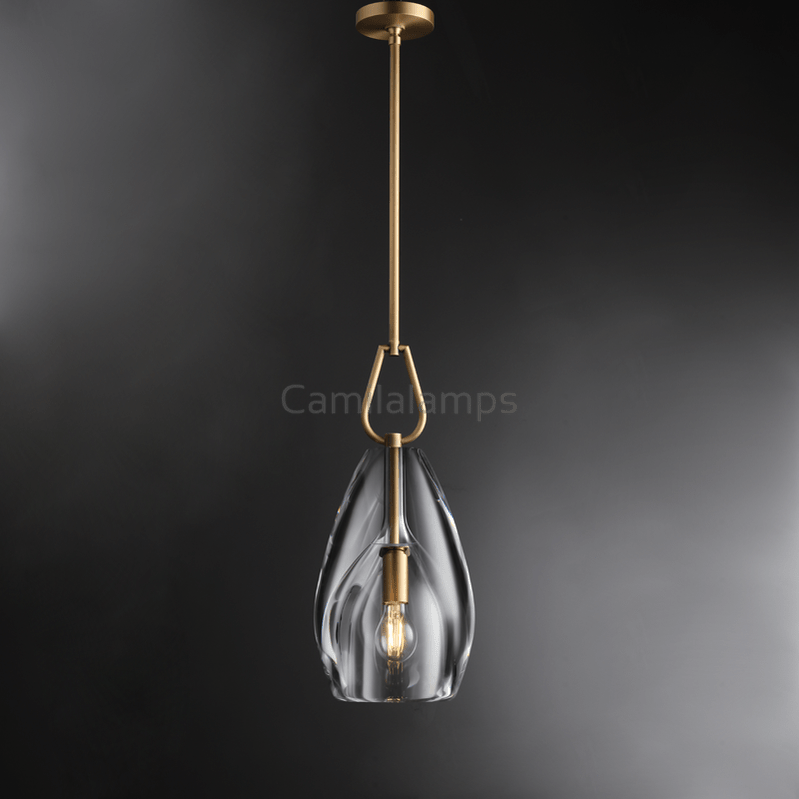 Fulcram Modern Flute Crystal Pendant Light - Camilalamps - CAM1472