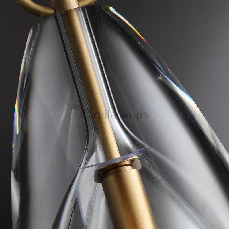 Fulcram Modern Flute Crystal Pendant Light - Camilalamps - CAM1476